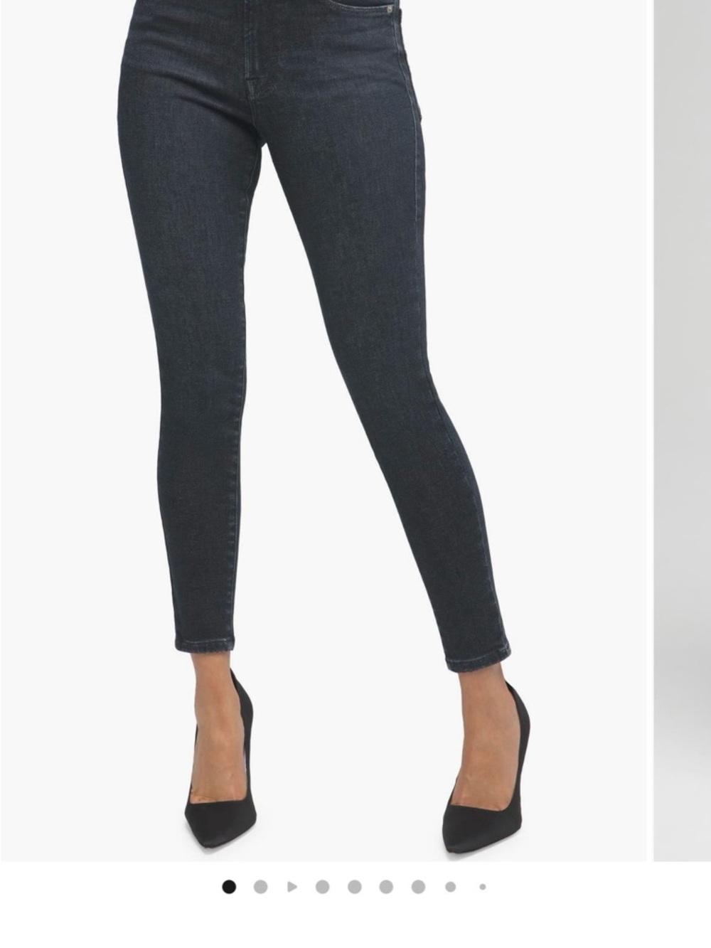 Good American Black Skinny Jeans - High Rise